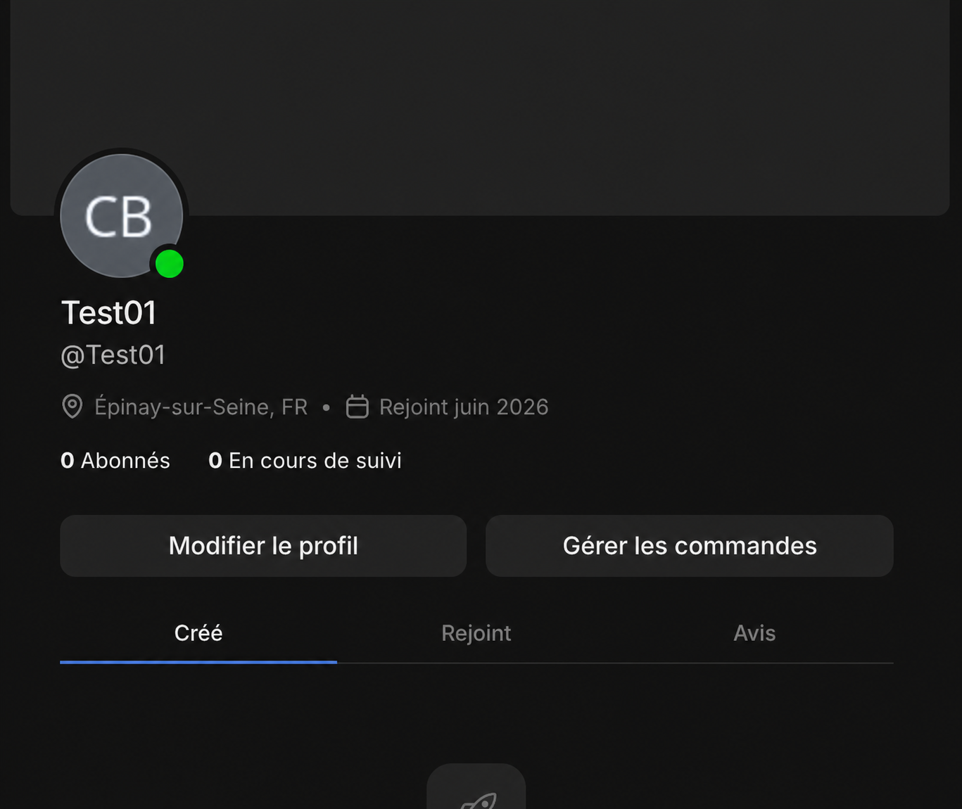 Profil Whop — ton pseudo est le nom juste après le @